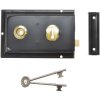Yale Locks P334 Rim Lock Black Finish 156 x 104mm Visi