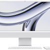 Apple iMac 24 Retina 4.5K (M3, 2023) 61 cm (24 cal) srebrny 8 GB RAM 256 GB SSD 8-Core CPU Układ M3 (8-rdzeniowy proceso