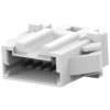 Pin header, 5 pole, pitch 1.5 mm, straight, white, 292215-5