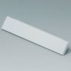 Cover strip, without recess, straight, PC, (W) 80 mm, gray, C2200801