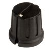 SCI PN-8F (PN-38D) Control Knob 6.4mm Shaft - Matt Black - 15.5mm