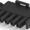 Plug housing, 5 pole, pitch 6.35 mm, straight, black, 480763-9