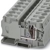 Through terminal block, spring balancer connection, 2.5-35 mm², 2 pole, 125 A, 8 kV, gray, 3036178
