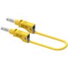 Electro PJP 2210/600V-CD1-50J Test lead 4 mm jack 50 cm Yellow