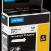 S0718210 DYMO IND polyester, 12 mm, black/white