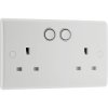 BG 822/HC White Nexus Double Switched 13A Power Socket - Smart Home Control