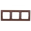 VALENA Ramka potrójna mahoń 770313
