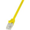 Logilink Patchcord U/Utp Żółty Kat.6 Pvc 0,25M.