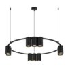 Lampa Wisząca (Koło) Genesis Black 10Xgu10 Ml0373 Milagro