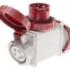 Adapter do przedłużacza sieciowego 16A 415 V 1 x 3P + N + E, 2 x 3P + N + E Scame Czerwony IP66