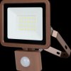 2707615040 LED floodlight, 20 W, 1700 lm, 6500 K, IP44, sensor, bronze