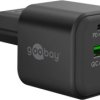 Podwójna szybka ładowarka USB-C PD GaN (20 W) czarna 65864