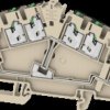 3093120000 Multi-tier terminal block S2T SNAP IN, 2.5 mm², dark beige