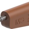4 mm plug, solder connection, 1.0 mm², brown, 64.1038-27