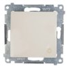 Simon 54 Przycisk /Światło/, Szybkozłącza, Kremowy Ds1.01/41