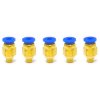 PC4-M6 (Blue) Pneumatic Connectors (5-pack)