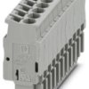 Plug, spring balancer connection, 0.08-4.0 mm², 11 pole, 24 A, 6 kV, gray, 3040355