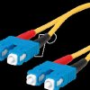 100011787 Fiber Optic Patch Cable, E9/125, OS2, SC / SC, yellow, 2 m