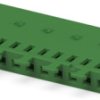 Socket housing, 12 pole, pitch 2.54 mm, straight, green, 1-925369-2