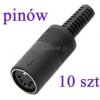 Gnizado DIN 5 pin; 180 st; na kabel; 10szt