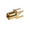 Złącze koncentryczne, 50, 0 to 6GHz, Żeński, Lutowane, Montaż na płytce drukowanej