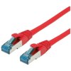 Value 21.99.1920 RJ45 Network cable patch CAT 6A S/FTP 0.50 m Red