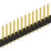 Pin header, 15 pole, pitch 2.54 mm, straight, black, 10054150