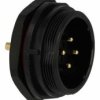 SPP2912-4WZ-P Wtyk 4 pin, zakręcane na obudowę, zakręcany, wodoodporny - gwint zewnętrzny (25A)