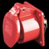 315-6 CEE panel-mounted socket, 5-pin, 400 V, 16 A, red