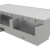 Obudowa DIN 90mm Obudowa szyny DIN 90 x 32.2mm materiał: ABS Płytka drukowana Italtronic