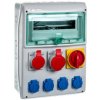 Rozdzielnica RSS-04 z rozłącz. 0-1 100A okienko 12 mod okabl 1x32A 3P+N+Z 400V, 1x16A 3P+N+Z 400V, 4x16A 2P+Z 250V IP44 942045