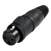 Rean RCX3F-Z-002-1 XLR Connector Socket 3-Pin Straight 1pc