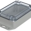 Obudowa Poliwęglan Euromas X 80 mm 120 mm wys. zew. 45.2 mm Bopla IP66, IP68 IK07 Jasnoszary Kołnierzowe Bezbarwny
