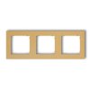 MINI Ramka 3 potrójna uniwersalna z tworzywa złoty 29MR-3 KARLIK