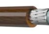 Coax RF cable, 50 Ω (50R), brown/transparent, Staku solid wire, silver-plated