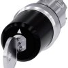 Siemens 3SU10505BL310AA0 3SU1050-5BL31-0AA0 Przełącznik kluczykowy 2 x 45 ° IP66, IP67, IP69/IP69K 1 szt.
