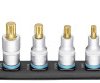 Hazet 990-SR/8 Wielowypust (XZN) Listwa wtykowa 8 szt. Kwadrat, 1/2