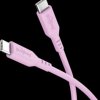 77746 Sync & charging cable, USB-C > USB-C, silicon, 1.5 m, pink