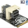 63918 Adapter M.2 Key M > SFF-8643 NVMe horizontal 2242