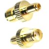 Adapter antenowy przejściówka gniazdo SMA żeńskie na wtyk TS9 GSM złoty