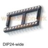IC Socket 24-pin DIL wide - turned pin (824-AG11D-ESL) - TE Connectivity