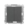 SIMON 55 Elektroniczny łącznik podwójny z funkcją przycisku lub łącznika czasowego 2x10 A 230 V grafitowy mat TEW2.01/116 KONTAK