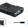 Waveshare Black ABS Case for Raspberry Pi 4, with Cooling Fan