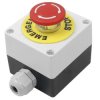 Przycisk awaryjny grzybek wyłącznik bezpieczeństwa stop w obudowie NO/NC 10A 230V