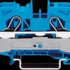 2010-1204 2-conductor feed-through terminal, 57 A 0.5 - 10.0 mm² blue