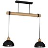 Lampa wisząca ERIK Black/Wood 2xE27 MLP7225 Milagro