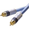 Oehlbach 13202 RCA Audio Cable 2x RCA Plug 1m Blue Gold Plated XXL Series 2