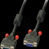 36391 LINDY VGA cable M/F, black 0.5 m