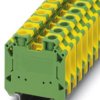Protective conductor terminal, screw connection, 1.5-25 mm², 2 pole, 8 kV, yellow/green, 3215915
