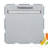 B.Kwadrat/B.7 Wyłącznik przekaźnikowy na kartę hotelową aluminium mat lakierowany 16408984 HAGER